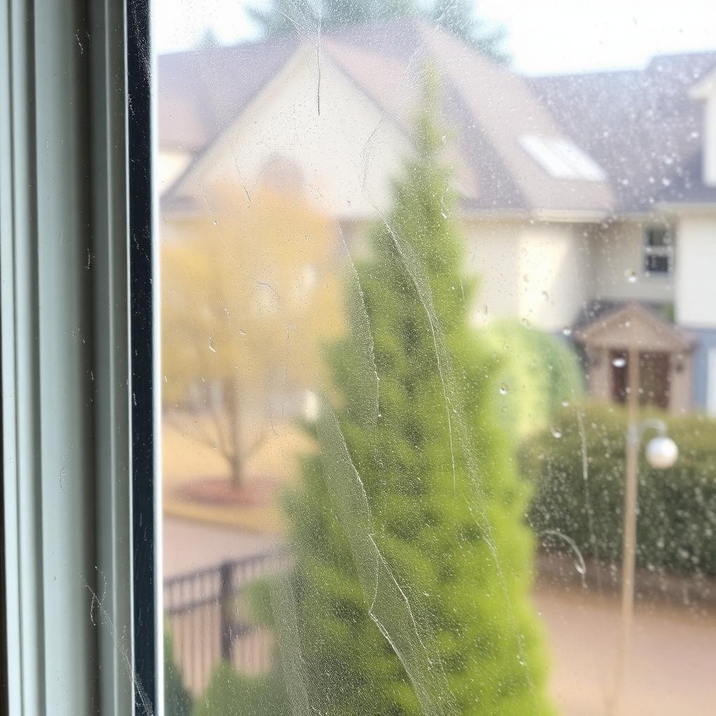 Window before cleaning